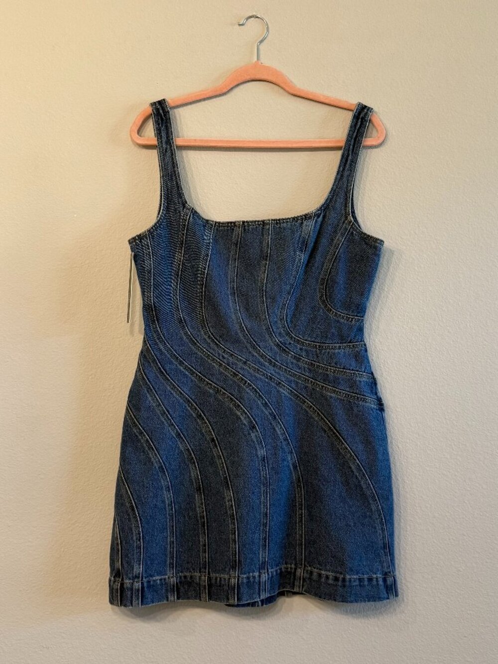 NWT Acler Renhold Denim Mini Dress Size 8 - Picture 2 of 5
